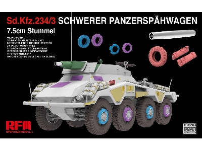 Sd.Kfz.234/3 Schwerer Panzerspahwagen 7.5cm Stummel - image 2