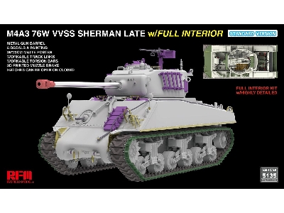 M4a3 76w Vvss Sherman Late With Full Interior Standard Version - image 1