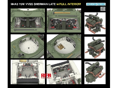 M4a3 76w Vvss Sherman Late With Full Interior Standard Version - image 8