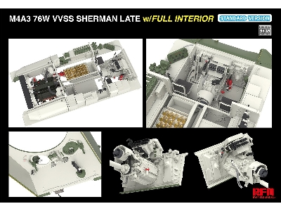 M4a3 76w Vvss Sherman Late With Full Interior Standard Version - image 9