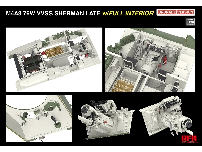 M4a3 76w Vvss Sherman Late With Full Interior Updated Version - image 9