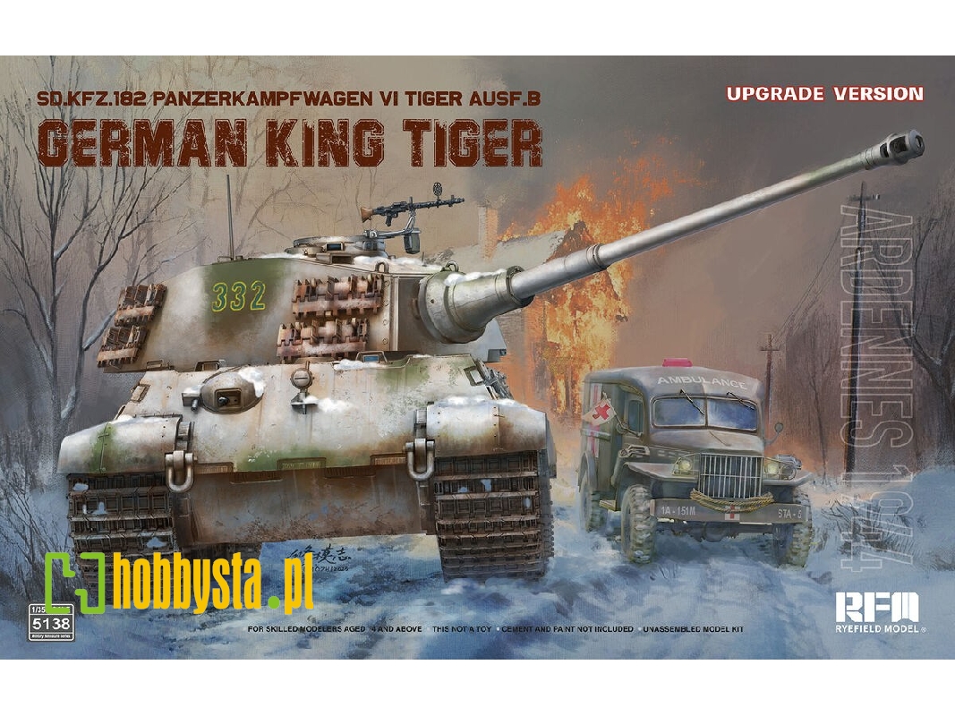 Sd.Kfz.182 Panzerkampfwagen Vi Tiger Ausf.B King Tiger Ardennes 1944 Updated Version - image 1 Sd.Kfz.182 Panzerkampfwagen Vi Tiger Ausf.B King Tiger Ardennes 1944 Updated Version - image 1