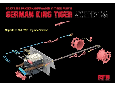 Sd.Kfz.182 Panzerkampfwagen Vi Tiger Ausf.B King Tiger Ardennes 1944 Updated Version - image 2