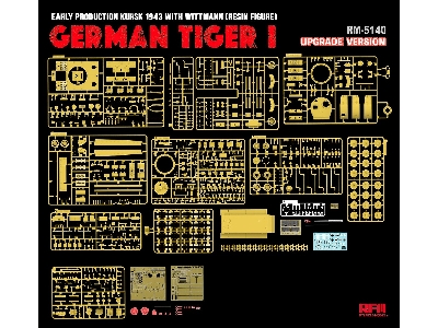Sd.Kfz.181 Tiger I Early Production Kursk 1943 With Engine & Wittmann (Resin Figure) Updated Version - image 5