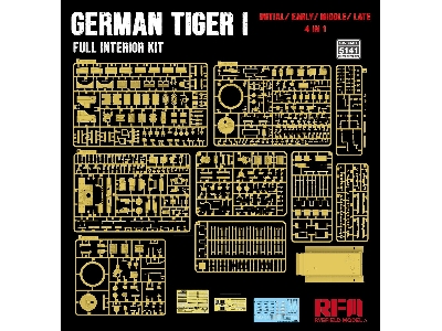 Tiger I Full Interior Kit: Initial/ Early/ Middle/ Late Production 4 In 1 - image 4