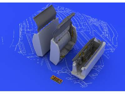 MiG-21 wheel wells 1/48 - Eduard - image 2