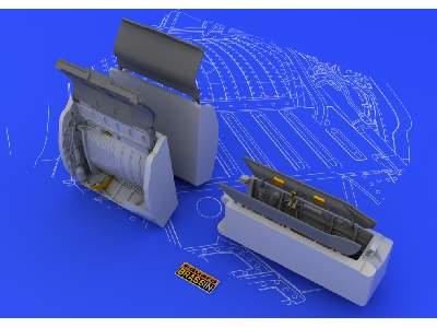 MiG-21 wheel wells 1/48 - Eduard - image 3