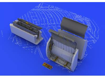 MiG-21 wheel wells 1/48 - Eduard - image 4