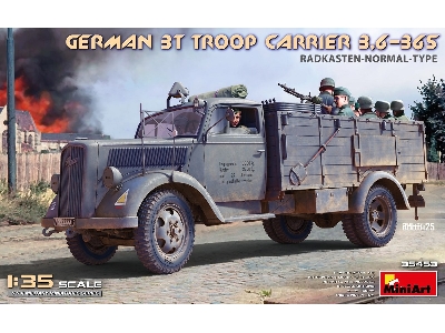 German 3t Troop Carrier 3,6-36s Radkasten-normal-type - image 1