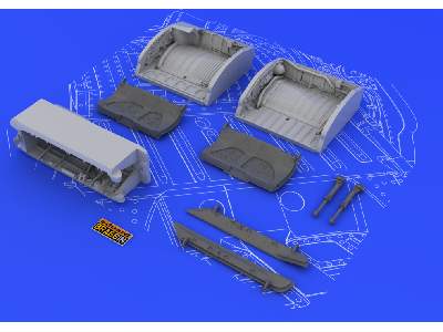 MiG-21 wheel wells 1/48 - Eduard - image 8