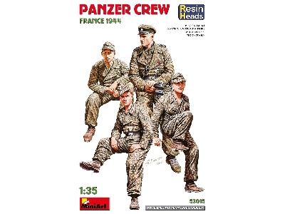 Panzer Crew. France 1944. Resin Heads - image 1