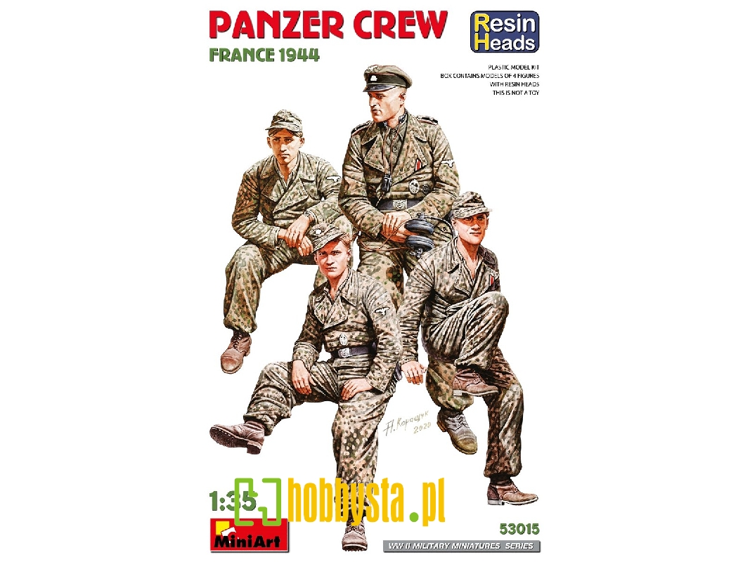 Panzer Crew. France 1944. Resin Heads - image 1 Panzer Crew. France 1944. Resin Heads - image 1