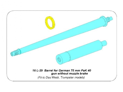 Barrel for German 75 mm PaK 40 gun without muzzle brake - image 25