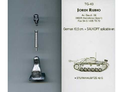 105mm Stuh42: Stug.42 With Saukopf - image 1