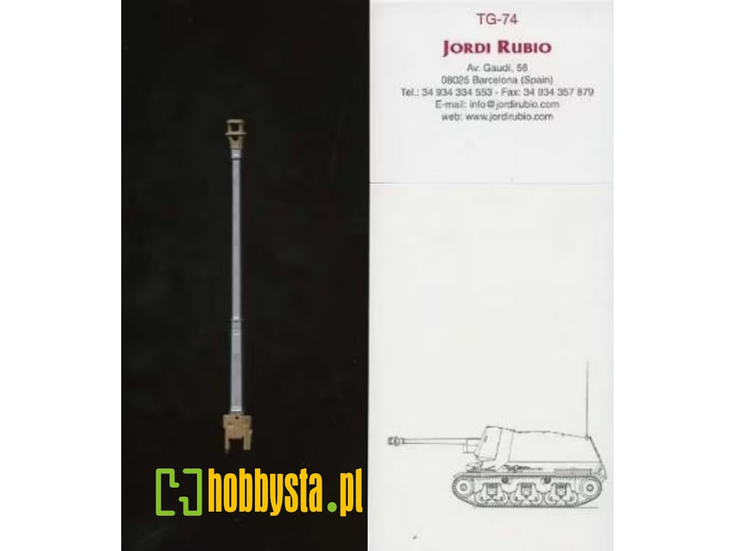 German Panzerjager 39(H) Gun Barrel (For Trumpeter 00354 Kit) - image 1 German Panzerjager 39(H) Gun Barrel (For Trumpeter 00354 Kit) - image 1