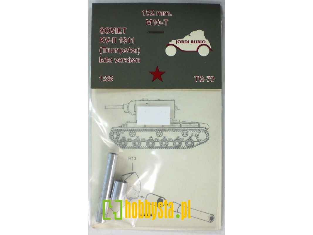 Soviet Kv-2 Late Version - M10-t 152mm Gun Barrel (For Trumpeter Kits) - image 1 Soviet Kv-2 Late Version - M10-t 152mm Gun Barrel (For Trumpeter Kits) - image 1