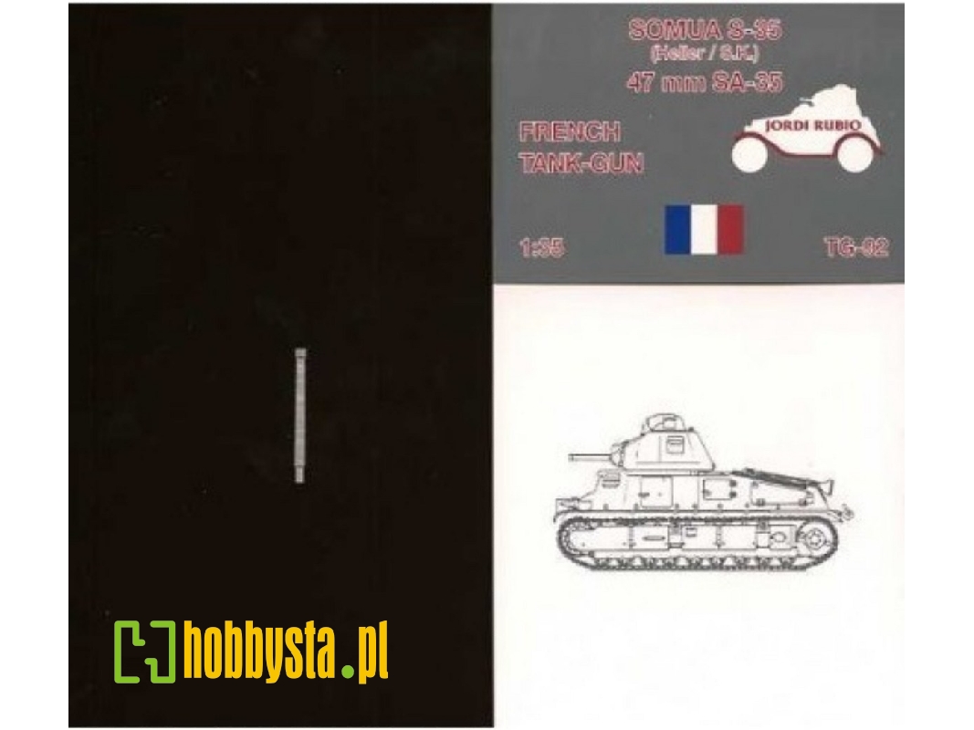 Somua S35 - 47mm Gun Barrel (For Heller Kits) - image 1 Somua S35 - 47mm Gun Barrel (For Heller Kits) - image 1