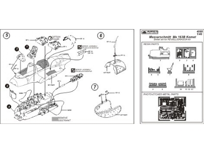 Messerschmitt Me 163B COMET detail set - Revell - image 2