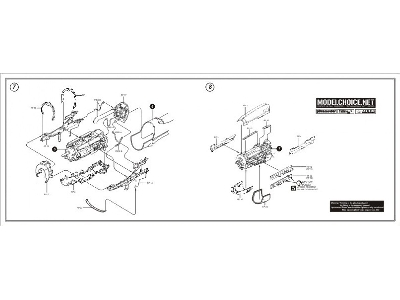 P-51B/C Mustang engine set - Tamiya - image 3