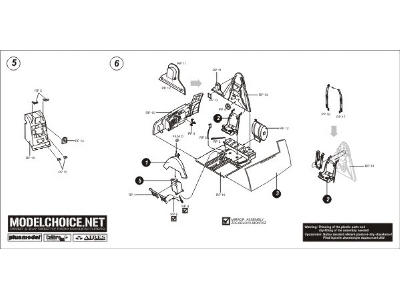 F6F-3 Hellcat cockpit set - new tool - Hasegawa - image 3