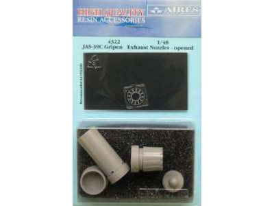JAS-39C Gripen exhaust nozzle - opened - Italeri - image 1