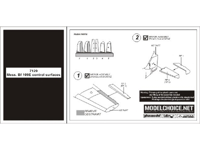 Bf 109E control surfaces - Tamiya - image 2