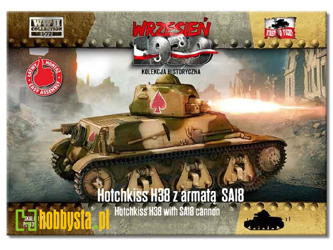 Hotchkiss H38 with SA18 gun - image 1 Hotchkiss H38 with SA18 gun - image 1