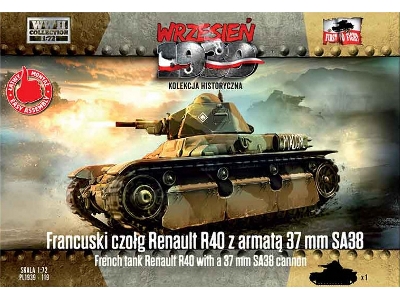 French Renault R40 light tank with SA38 cannon - image 1