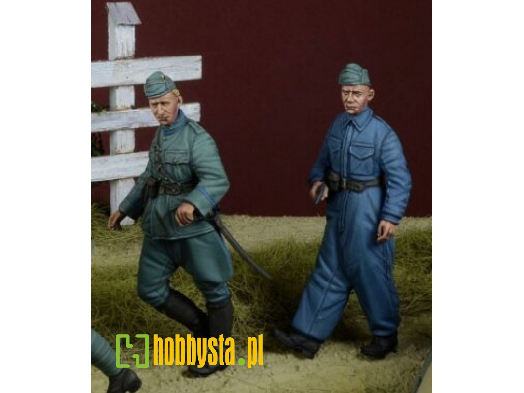 Dutch Nco & Armoured Car Crewman Walking, Holland 1940 - image 1 Dutch Nco & Armoured Car Crewman Walking, Holland 1940 - image 1