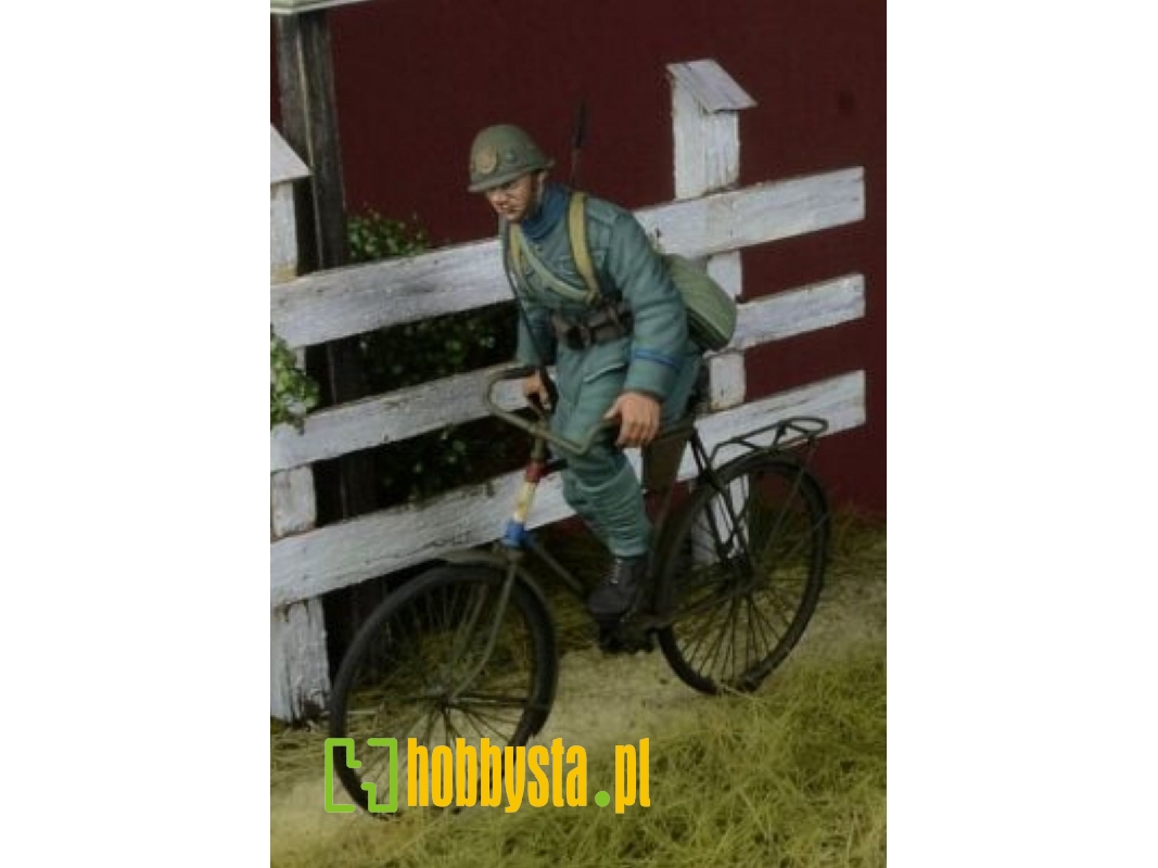 Dutch Army Bicycle Rider 1, Holland 1940 (Including 3d Printed Bicycle) - image 1 Dutch Army Bicycle Rider 1, Holland 1940 (Including 3d Printed Bicycle) - image 1