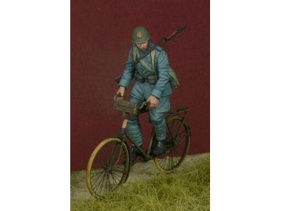 Dutch Army Bicycle Rider 2, Holland 1940 (Including 3d Printed Bicycle) - image 1