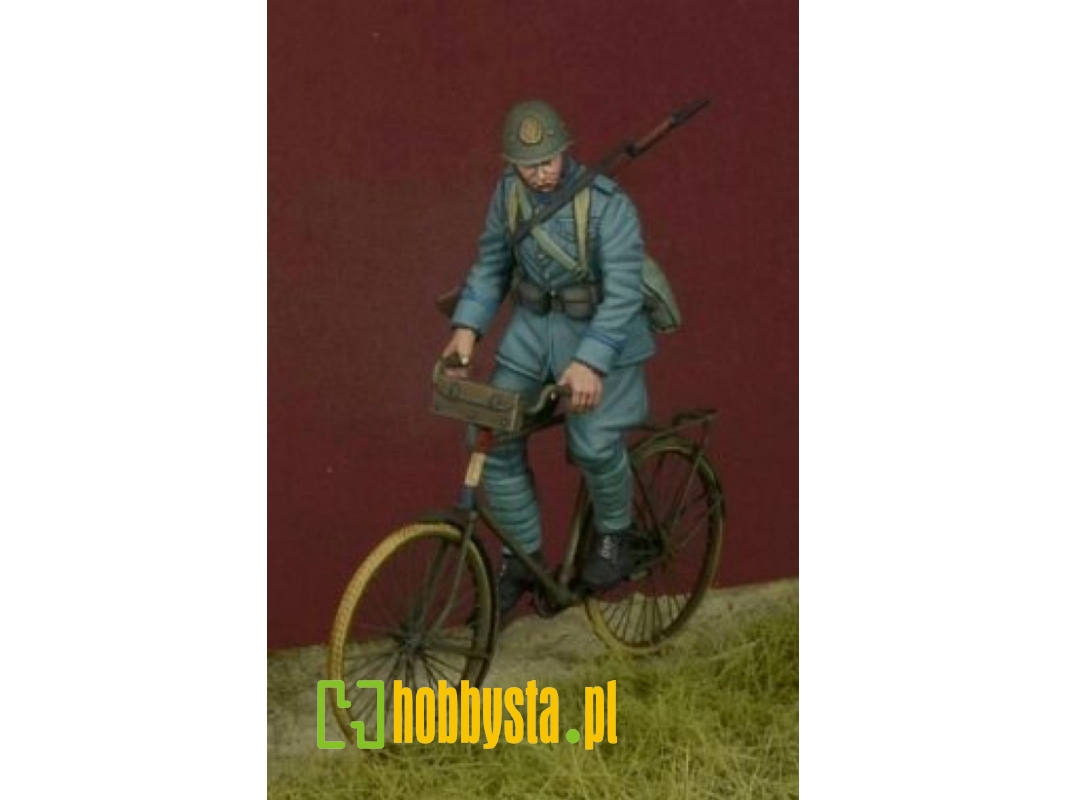 Dutch Army Bicycle Rider 2, Holland 1940 (Including 3d Printed Bicycle) - image 1 Dutch Army Bicycle Rider 2, Holland 1940 (Including 3d Printed Bicycle) - image 1