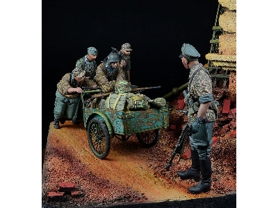 "schneller, Schneller!" Wss Soldiers W. Cycle Rickshaw - image 3