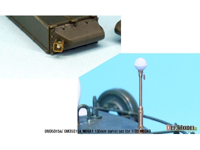 M68a1 105mm Metal Barrel Early Type(For 1/35 M60a3) - image 6