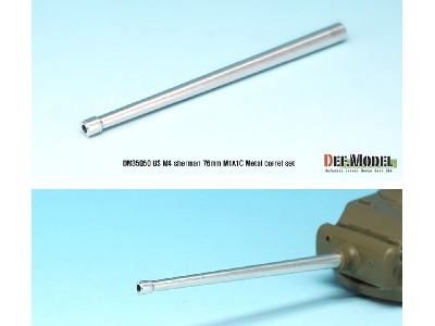 Us M4 Sherman 76mm M1a1c Metal Barrel Set (For 1/35 Sherman 76(W) Kit) - image 2