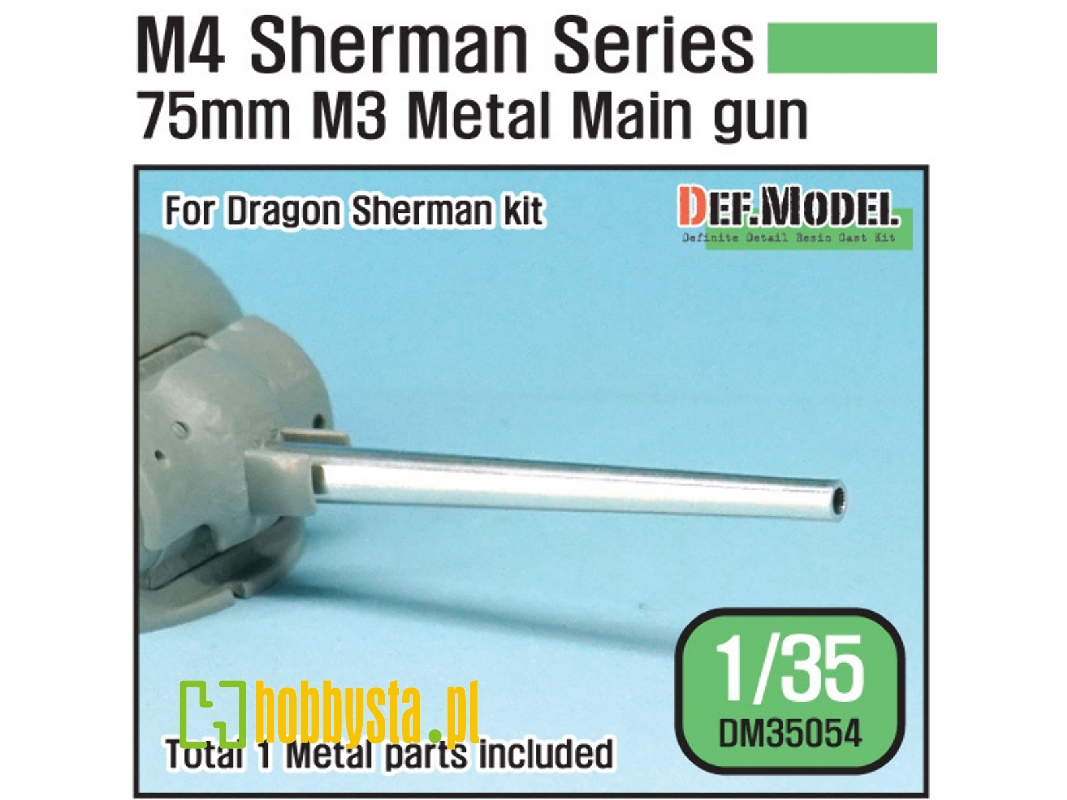 Us M4 Sherman 75mm M3 Metal Barrel Set (For Dragon 1/35) - image 1 Us M4 Sherman 75mm M3 Metal Barrel Set (For Dragon 1/35) - image 1