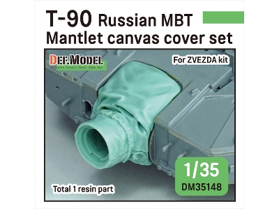 T-90 Russian Mbt Mantlet Canvas Cover Set (For Zvezda) - image 1
