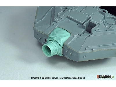 T-90 Russian Mbt Mantlet Canvas Cover Set (For Zvezda) - image 4