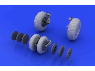 MiG-29 wheels 1/48 - Academy Minicraft - image 4