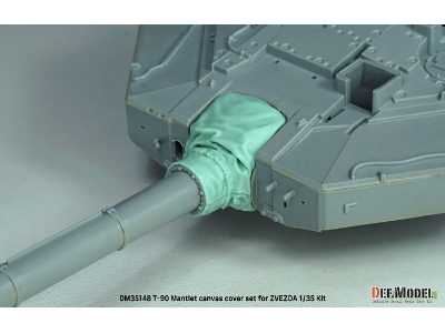 T-90 Russian Mbt Mantlet Canvas Cover Set (For Zvezda) - image 5