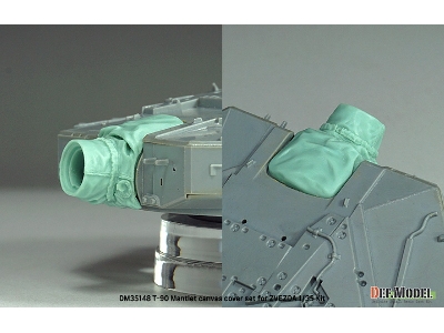 T-90 Russian Mbt Mantlet Canvas Cover Set (For Zvezda) - image 6