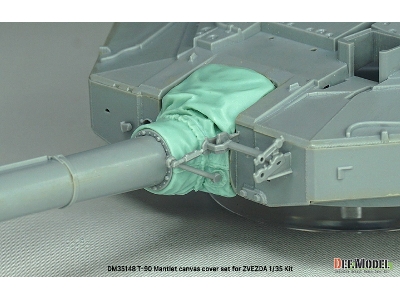 T-90 Russian Mbt Mantlet Canvas Cover Set (For Zvezda) - image 9