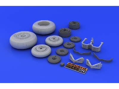 MiG-29 wheels 1/48 - Academy Minicraft - image 8