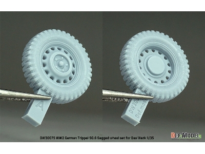 Ww2 German Trippel Sg.6 Sagged Wheel Set (For Das Werk) - image 5