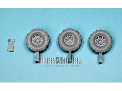 Hmmwv Mt Sagged Wheel Set -sagged (For Bronco 1/35 M1114) - image 2