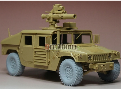 Hmmwv R/T Ii  Sagged Wheel Set Sagged (For Tamiya 1/35 M1046) - image 2