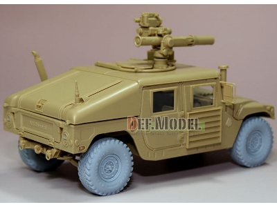 Hmmwv R/T Ii  Sagged Wheel Set Sagged (For Tamiya 1/35 M1046) - image 3