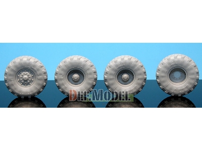 M923a1 Big Foot Truck Mich. Xl Sagged Wheel Set (For Italeri 1/35) - image 2