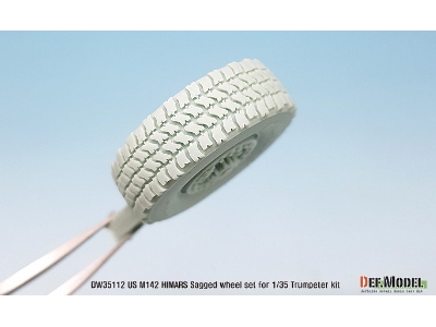Us M142 Himars Sagged Wheel Set ( For Trumpeter 1/35) - image 6