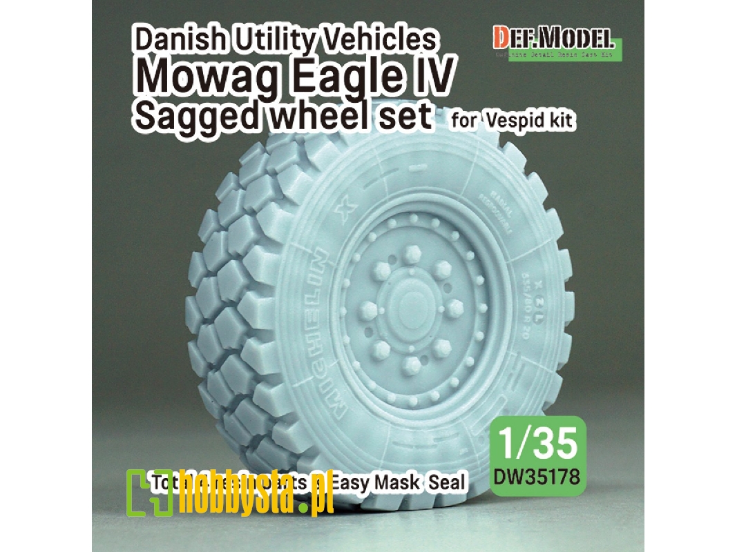 Danish Utility Vehicles Mowag Eagle Iv Sagged Wheel Set (For Vespid Kit) - image 1 Danish Utility Vehicles Mowag Eagle Iv Sagged Wheel Set (For Vespid Kit) - image 1